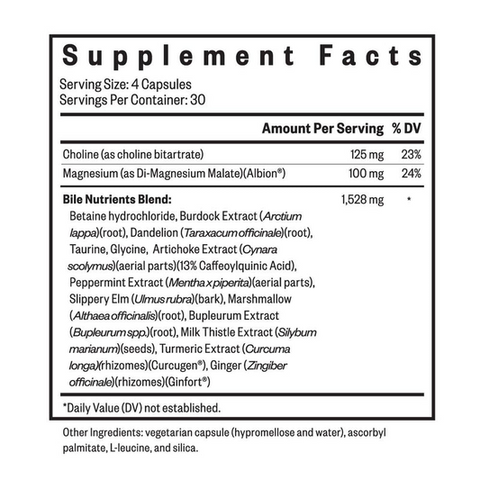 Bile Nutrients By Seeking Health