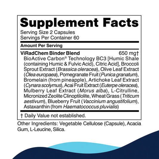 CellCore ViRadChem Binder Supplement Facts