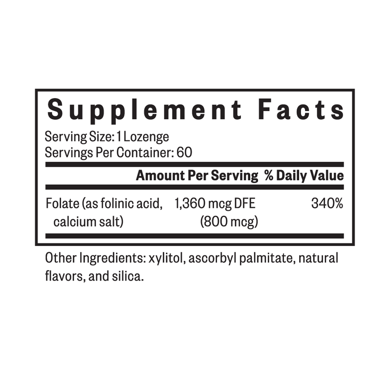 Folinic Acid Lozenge By Seeking Health