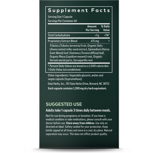 Gaia Herbs Womens Libido Ingredients