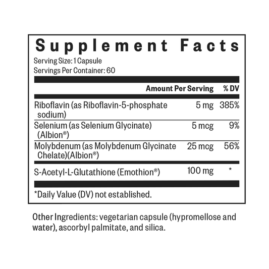 Glutathione with Cofactors By Seeking Health