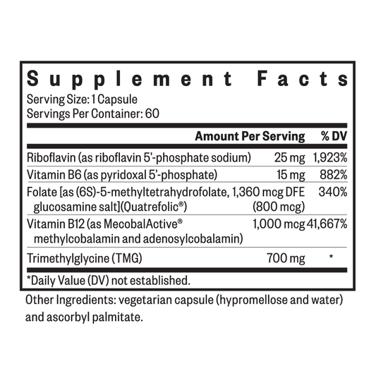 Homocysteine Nutrients By Seeking Health