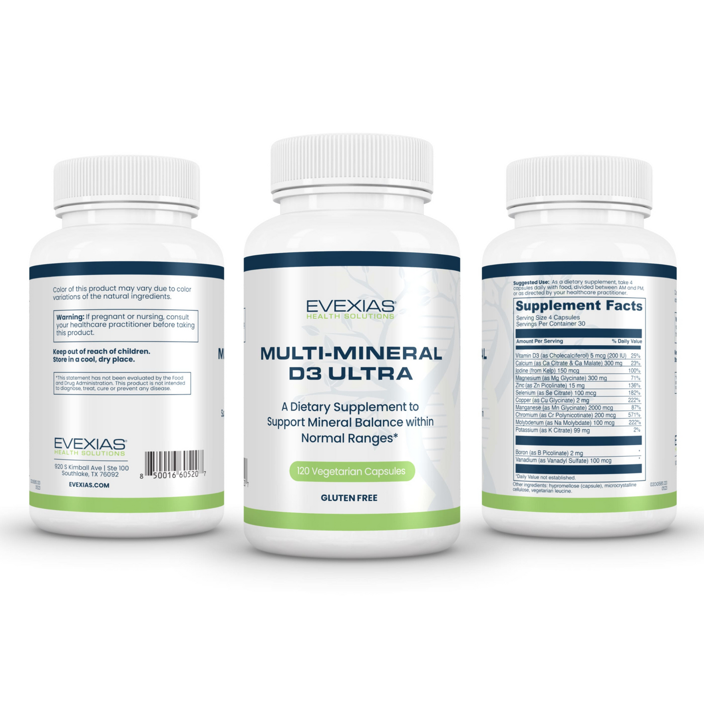 Multi Mineral D3 Evexias