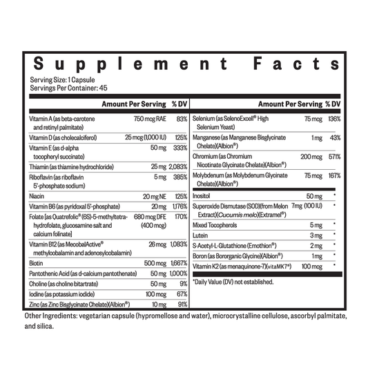 Multivitamin One By Seeking Health