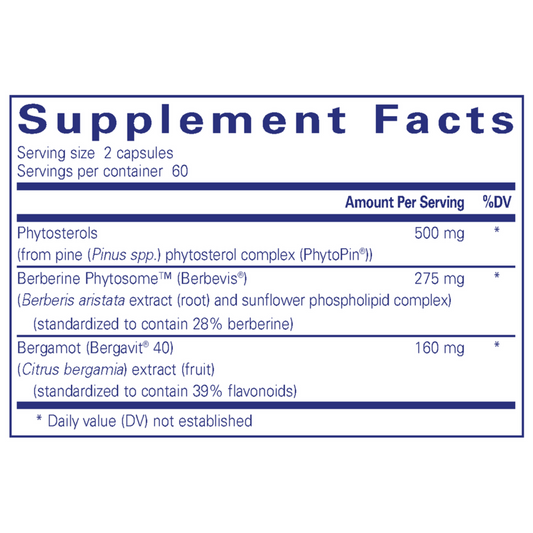 A bottle of Pure Encapsulations CholestePure Plus.