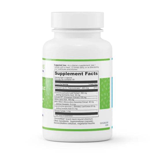 evexias health gluco-metabolic complex bottle supplement facts