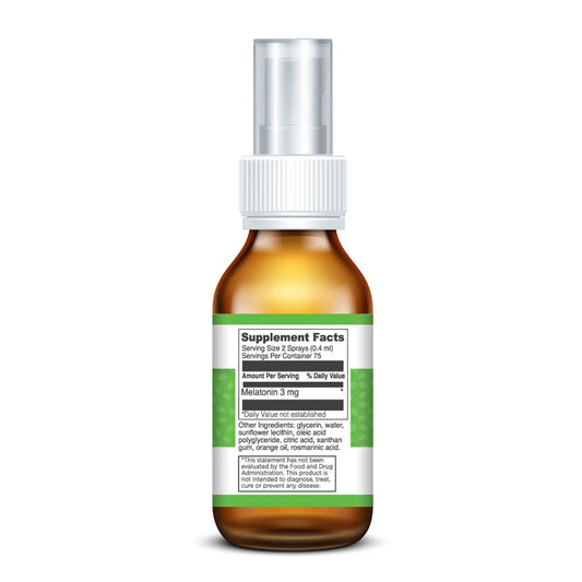 evexias health melatonin spray bottle supplement facts