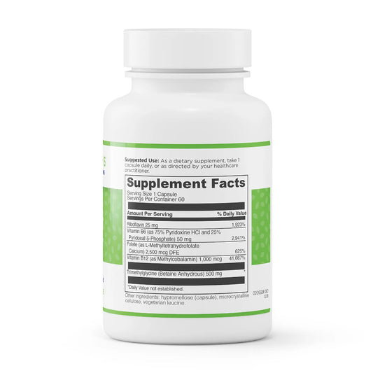 evexias health methyl support bottle supplement facts