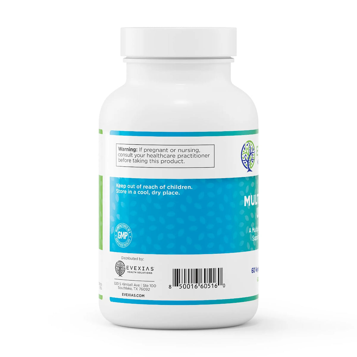 evexias health multivitamin ultra bottle information