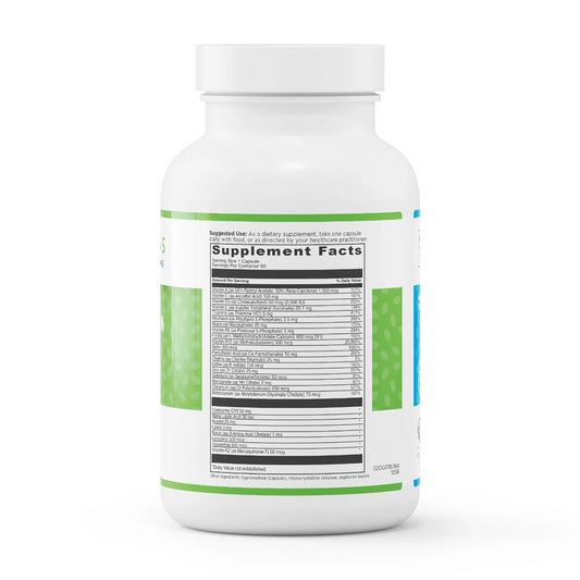 evexias health multivitamin ultra bottle supplement facts