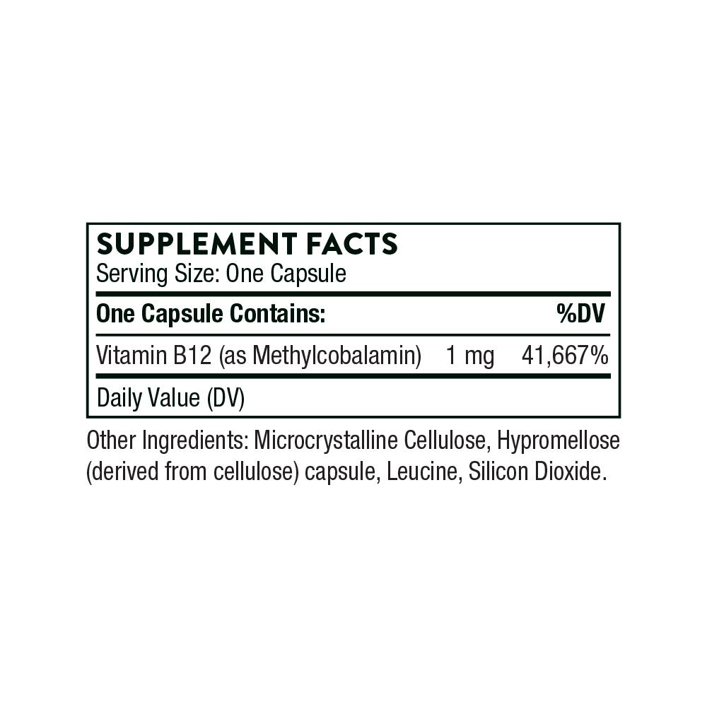 Vitamin B12 – 60 Capsules by Thorne