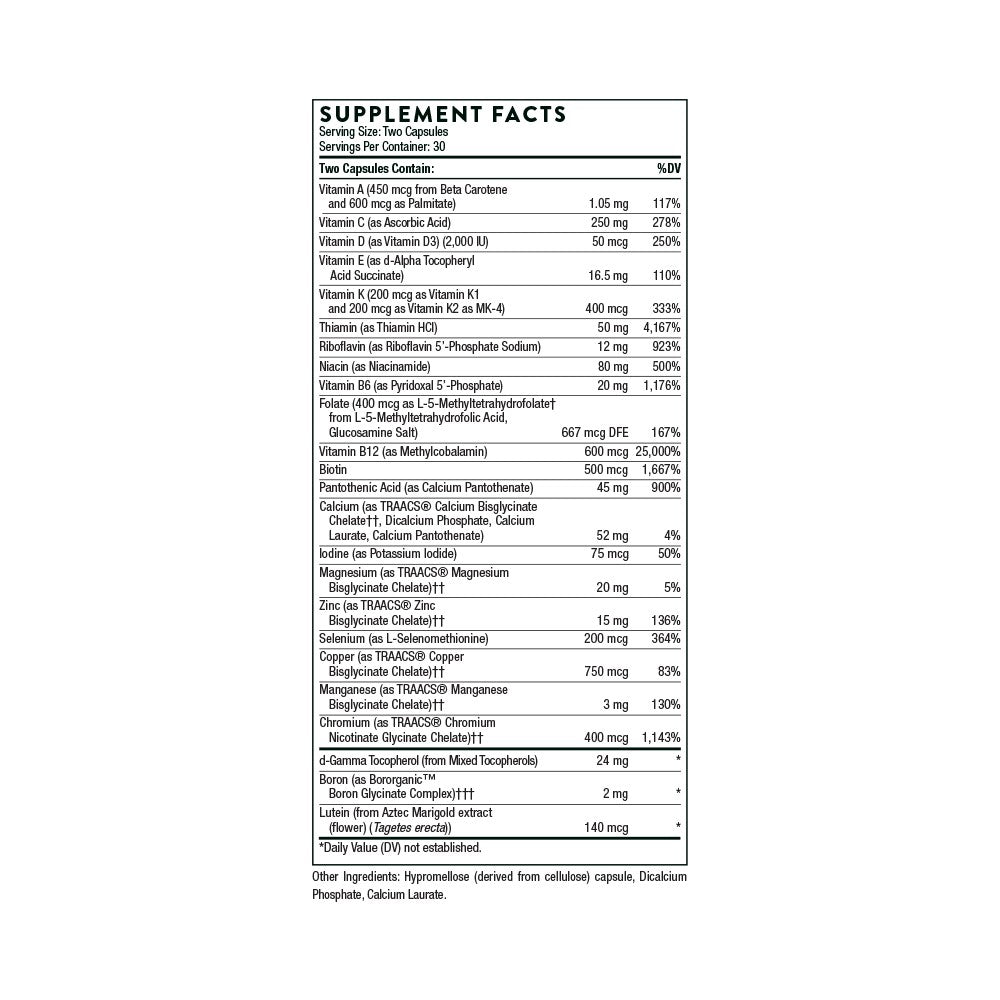 Basic Nutrients 2/Day By Thorne