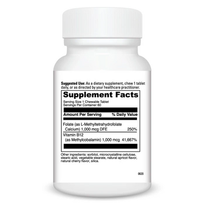 Active Folate B12 Chewable (60) By Davinci Labs SF