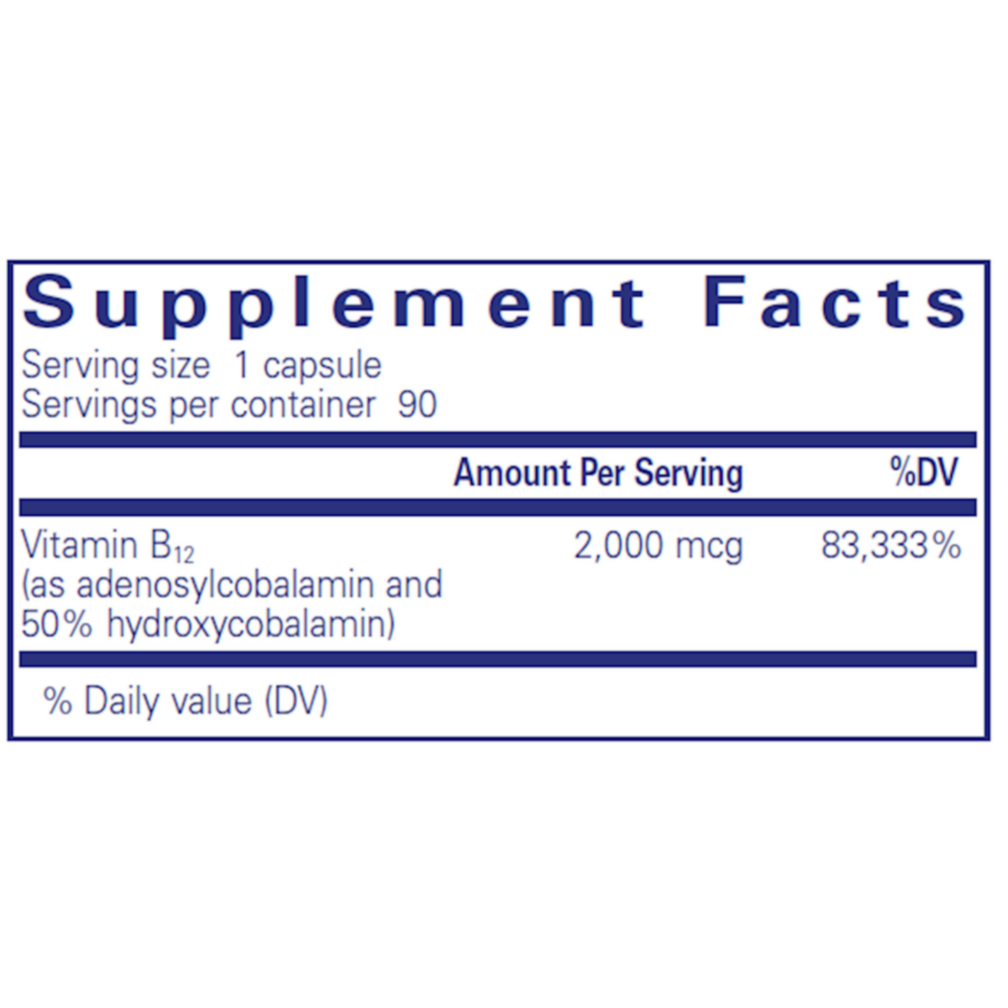 Adenosyl/Hydroxy B12 by Pure Encapsulations