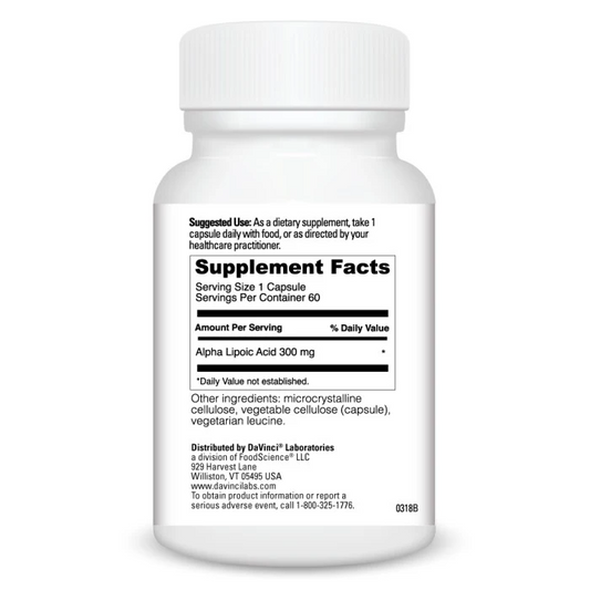 Alpha Lipoic Acid 300 (60) By DaVinci Labs SF