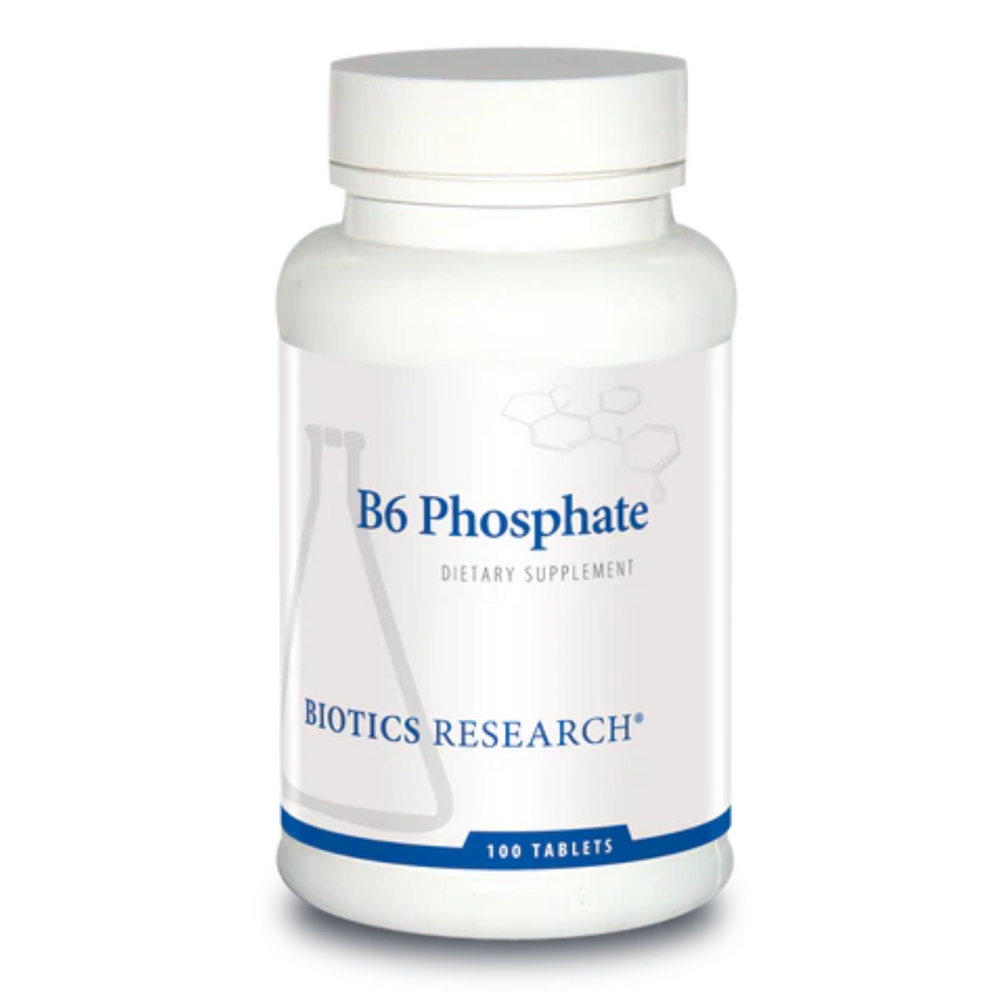 B6 Phosphate supplement bottle by Biotics Research for cardiovascular and metabolic support