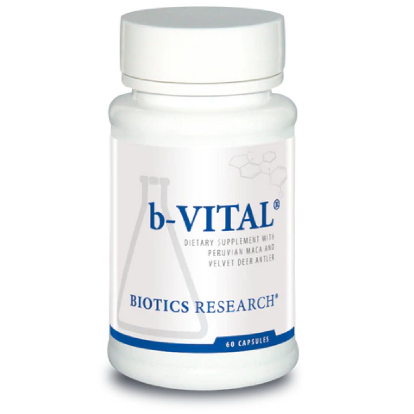 b-VITAL bottle by Biotics Research for testosterone support and men's vitality