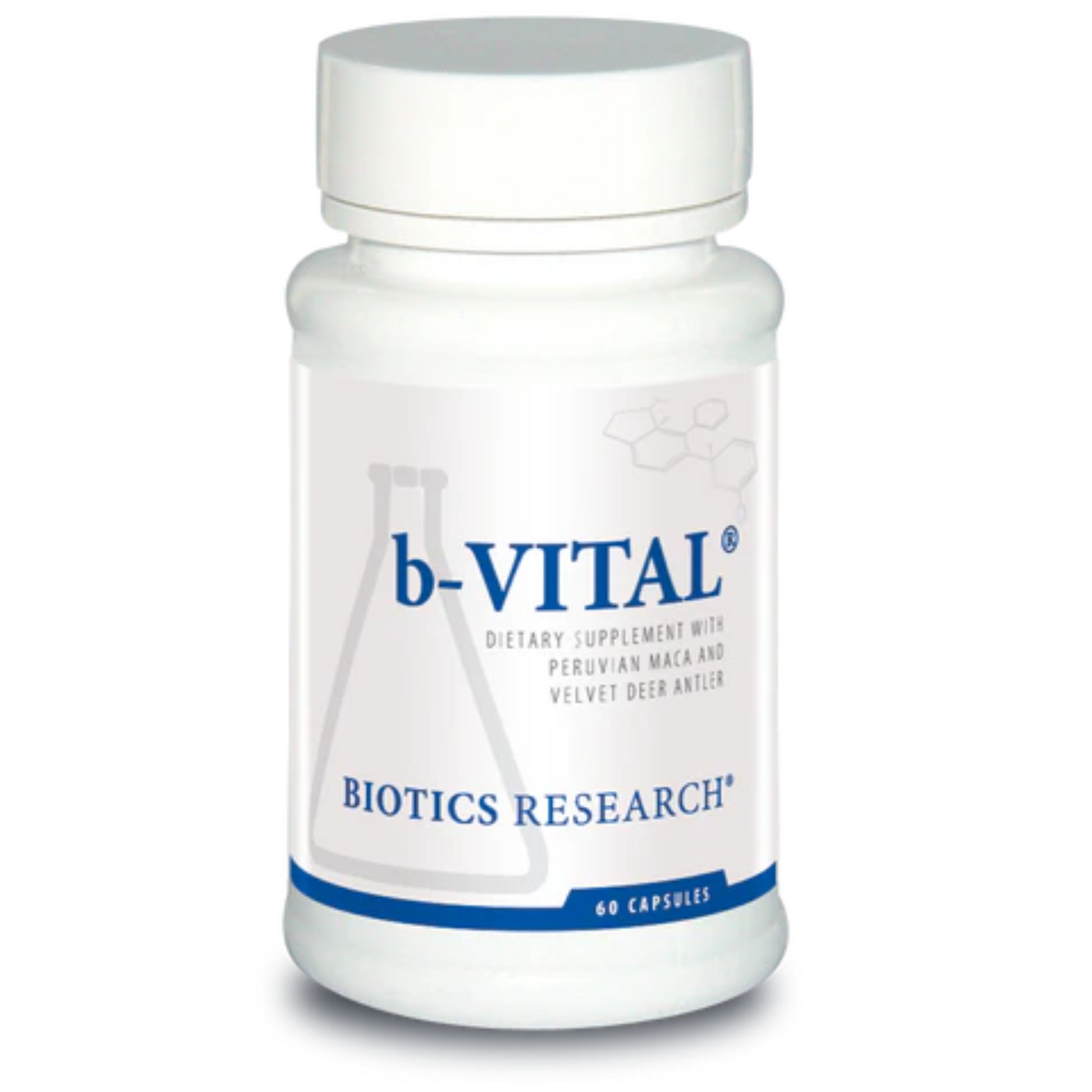 b-VITAL bottle by Biotics Research for testosterone support and men's vitality