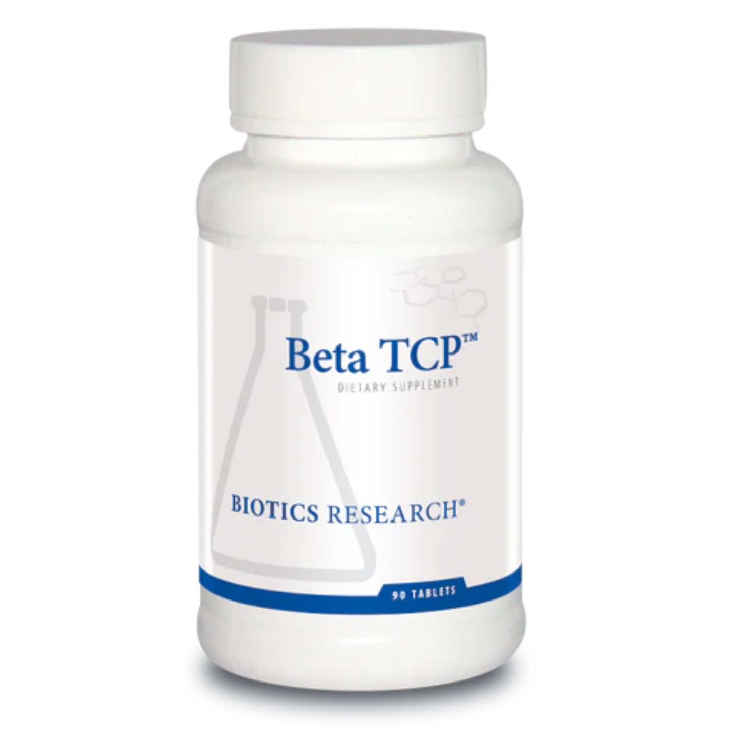 Beta-TCP supplement bottle by Biotics Research for biliary and digestive support