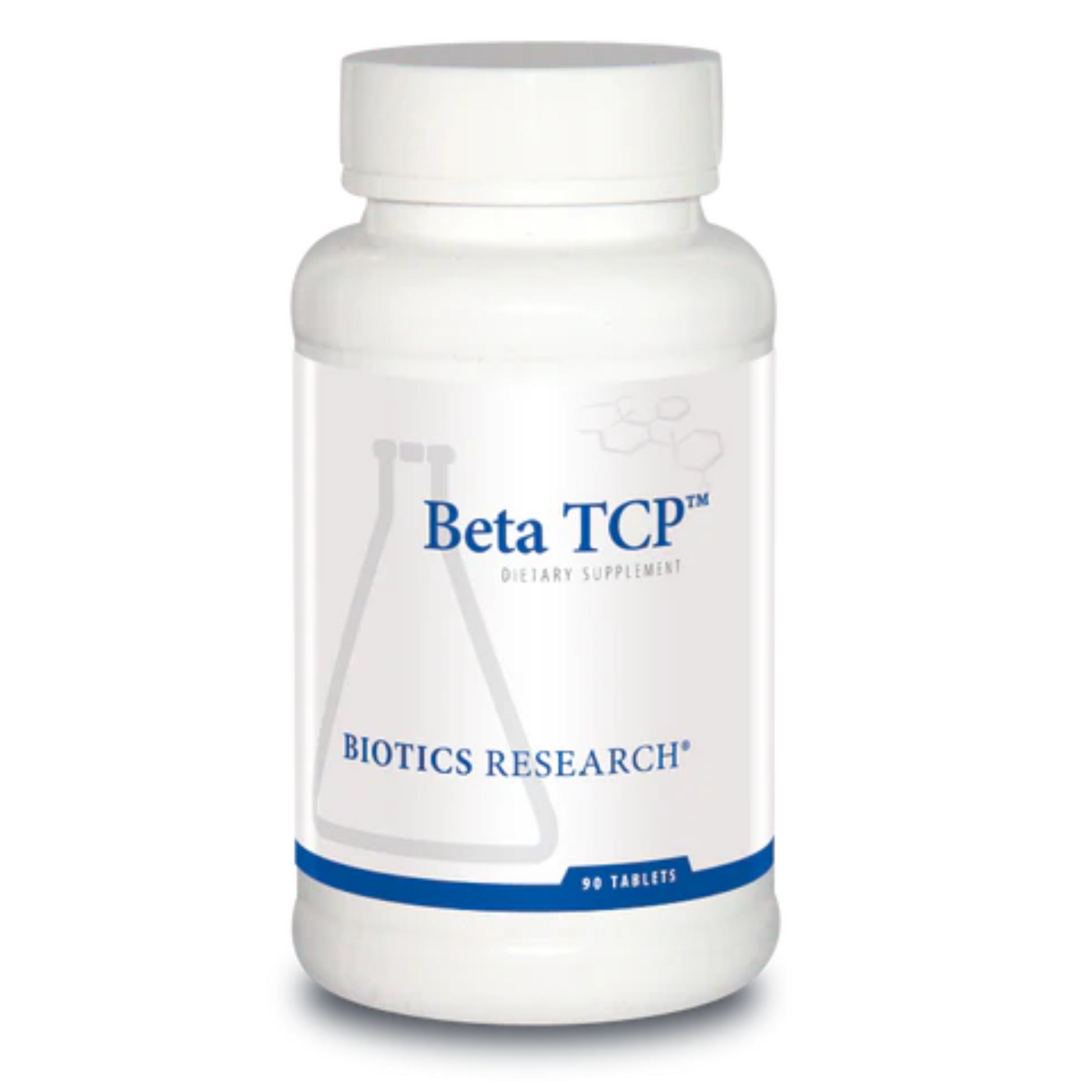 Beta-TCP supplement bottle by Biotics Research for biliary and digestive support