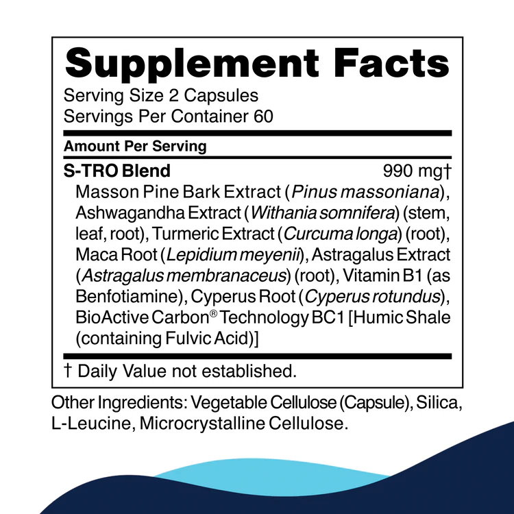 CellCore S-TRO Supplement Facts