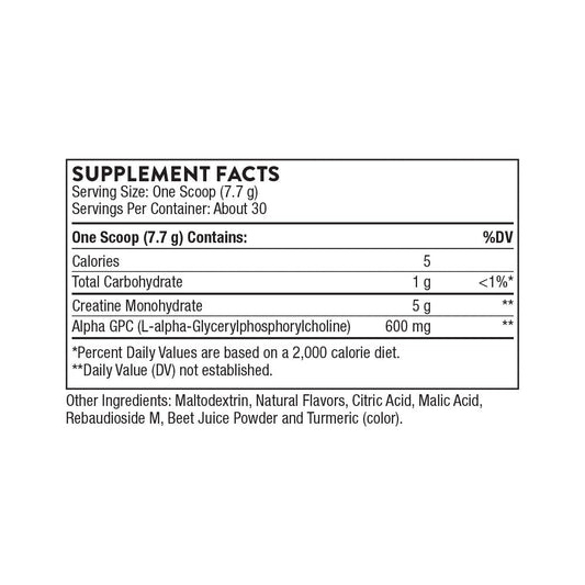 Creatine + Alpha GPC SF