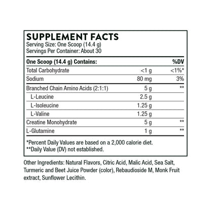 Creatine + BCAAs
SF