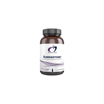 Adrenotone by Designs for Health 90-capsule bottle supporting adrenal health, adaptogenic stress response, energy, and hormonal balance