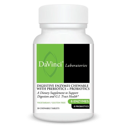 Digestive Enzymes Chewable with Prebiotics + Probiotics Orange Flavor30 CT