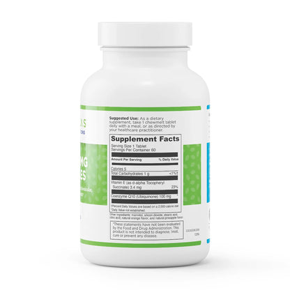 evexias health coq10 100mg chewables bottle supplement facts