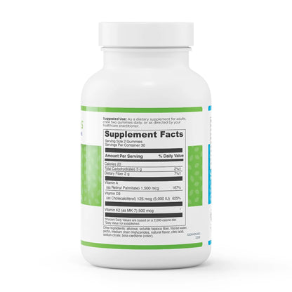 evexias health adk chews bottle supplement facts