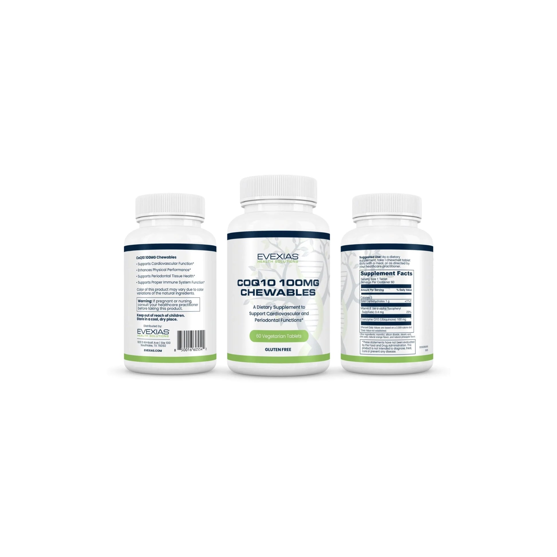 Group image of CoQ10 100 mg Chews bottles