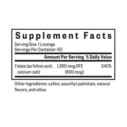 Folinic Acid Lozenge By Seeking Health
