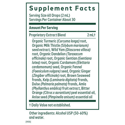 Gaia Herbs Pro Digestive Bitters Ingredients