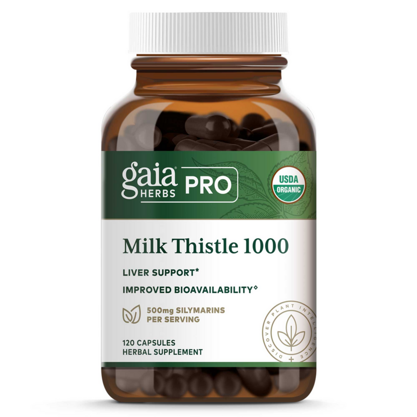 Gaia Herbs Pro Milk Thistle 1000 Bottle