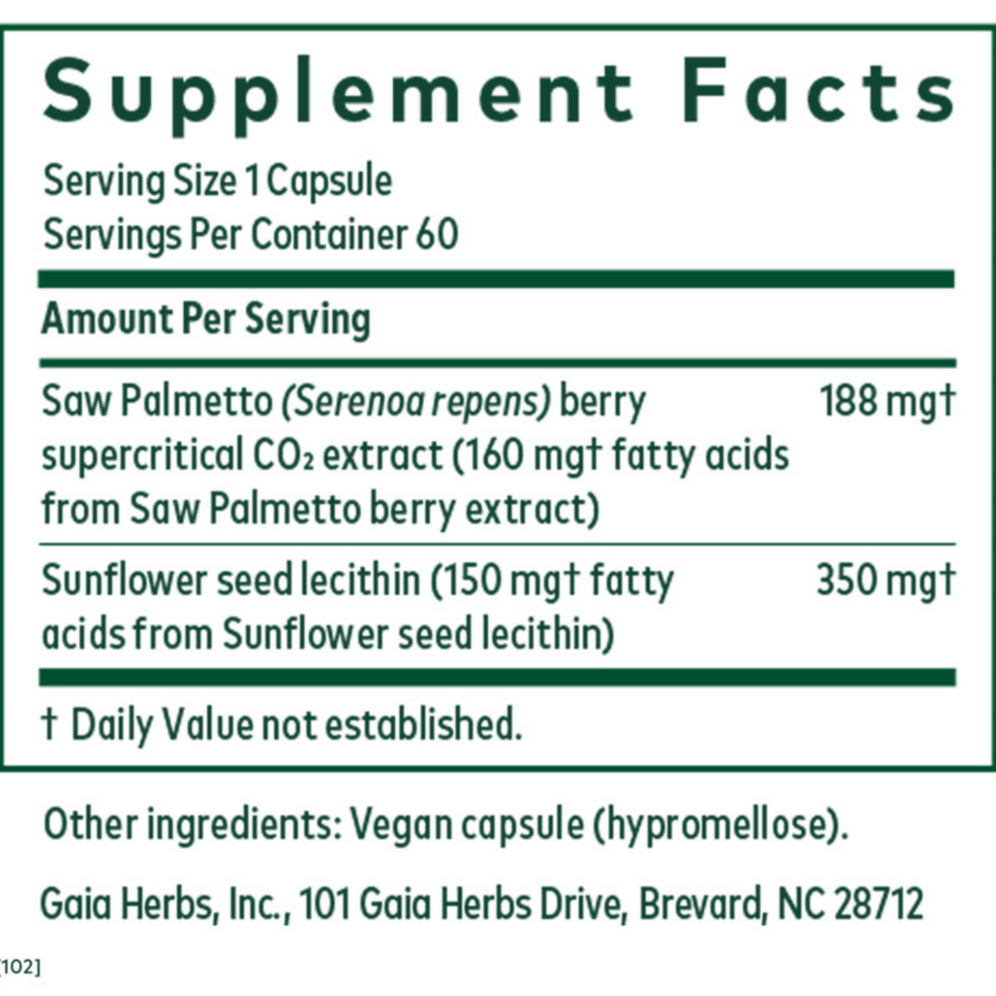 Gaia Herbs Pro Nighttime Hpa Ingredients