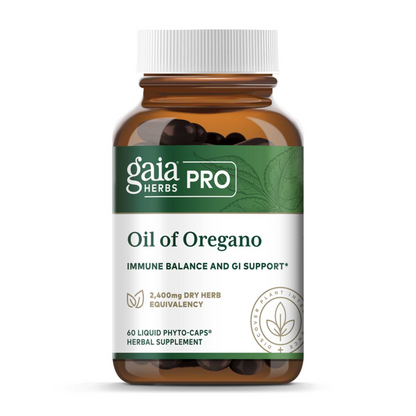 Gaia Herbs Pro Oil of Oregano Phyto Caps Bottle