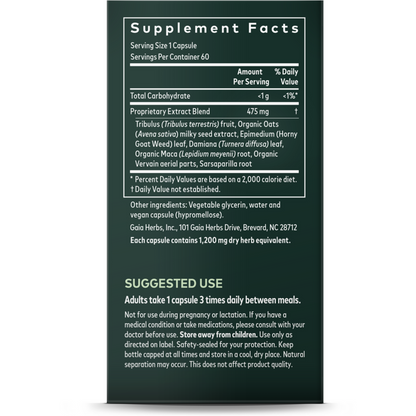 Gaia Herbs Womens Libido Ingredients