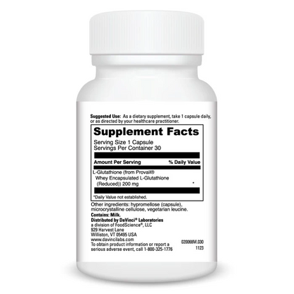 Glutathione (30) By DaVinci Labs SF