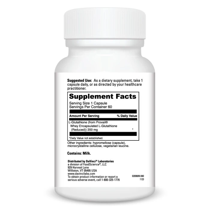 Glutathione Bright (60) By DaVinci Labs SF