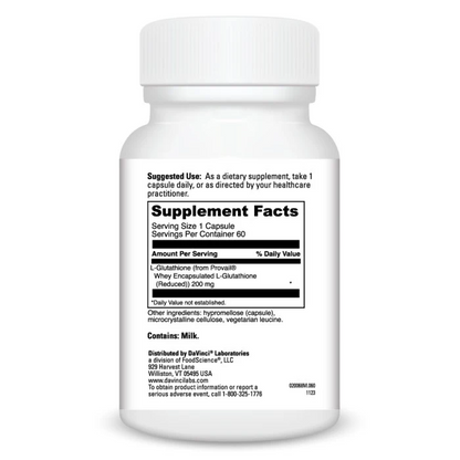 Glutathione Bright (60) By DaVinci Labs SF