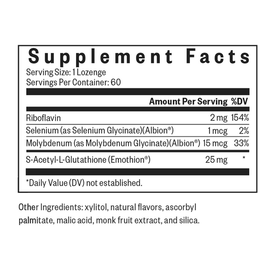 Glutathione with Cofactors Lozenges By Seeking Health