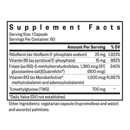 Homocysteine Nutrients By Seeking Health