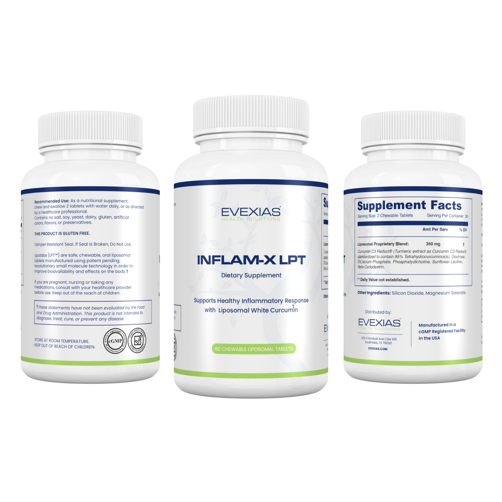Inflam-X by Evexias bottles