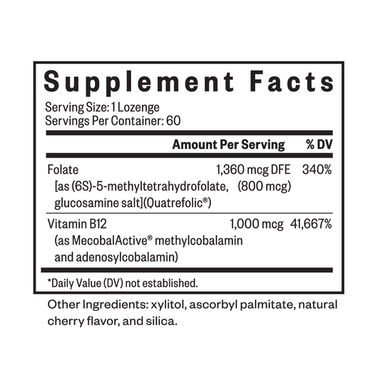 Methyl B12 with L-Methylfolate By Seeking Health