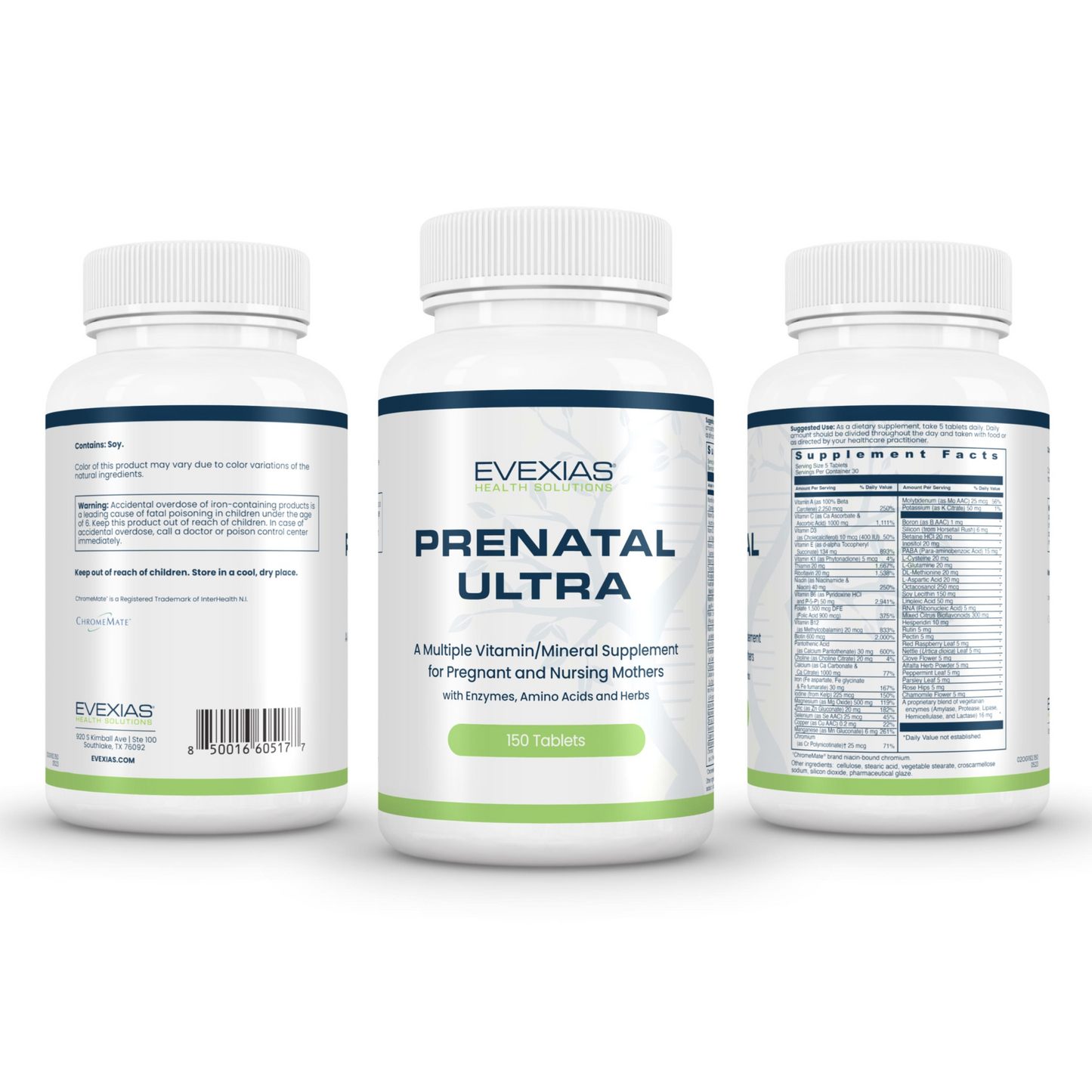 Prenatal Ultra Vitamin Evexias trio