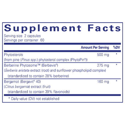 A bottle of Pure Encapsulations CholestePure Plus.