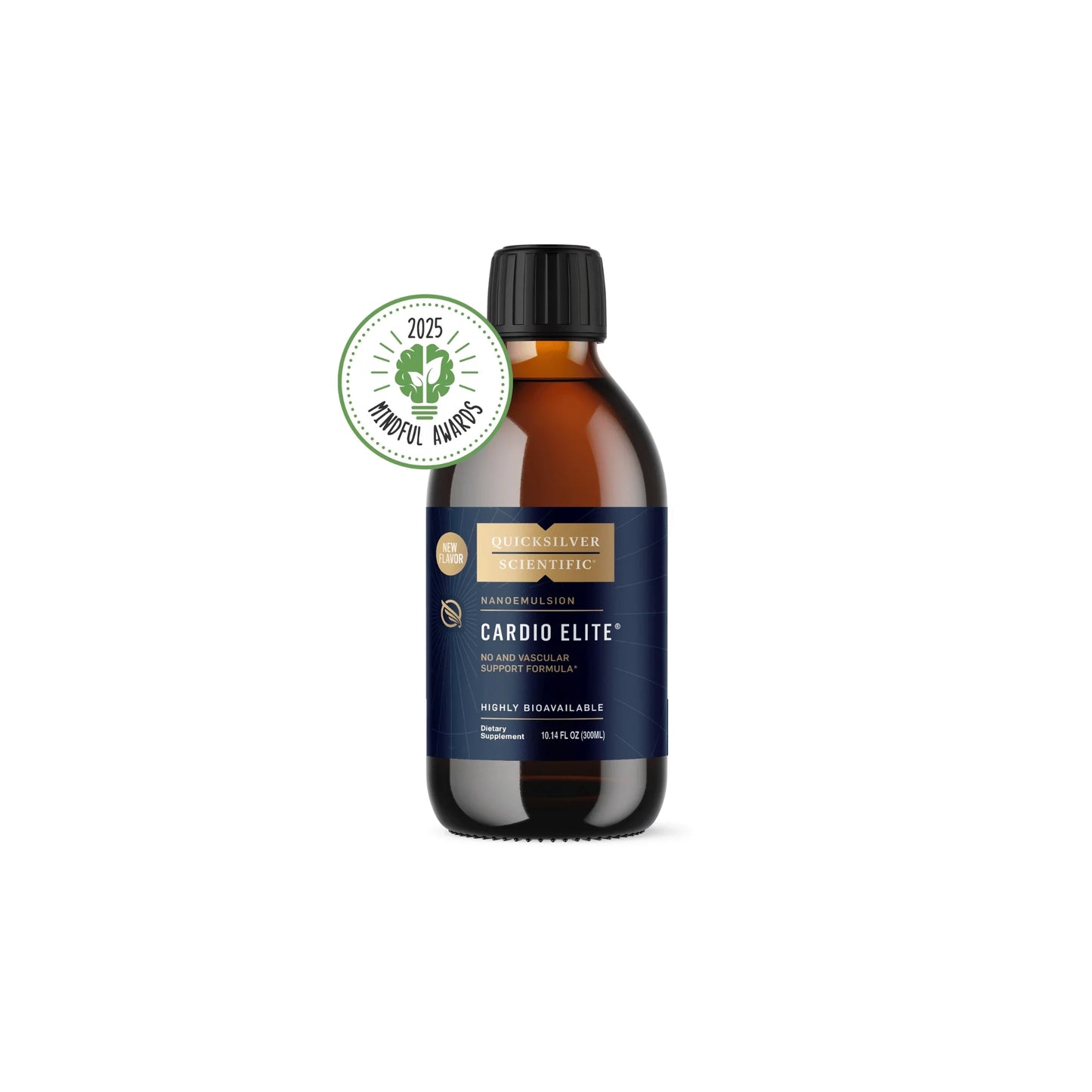 Front view of Cardio Elite 300ml supplement bottle