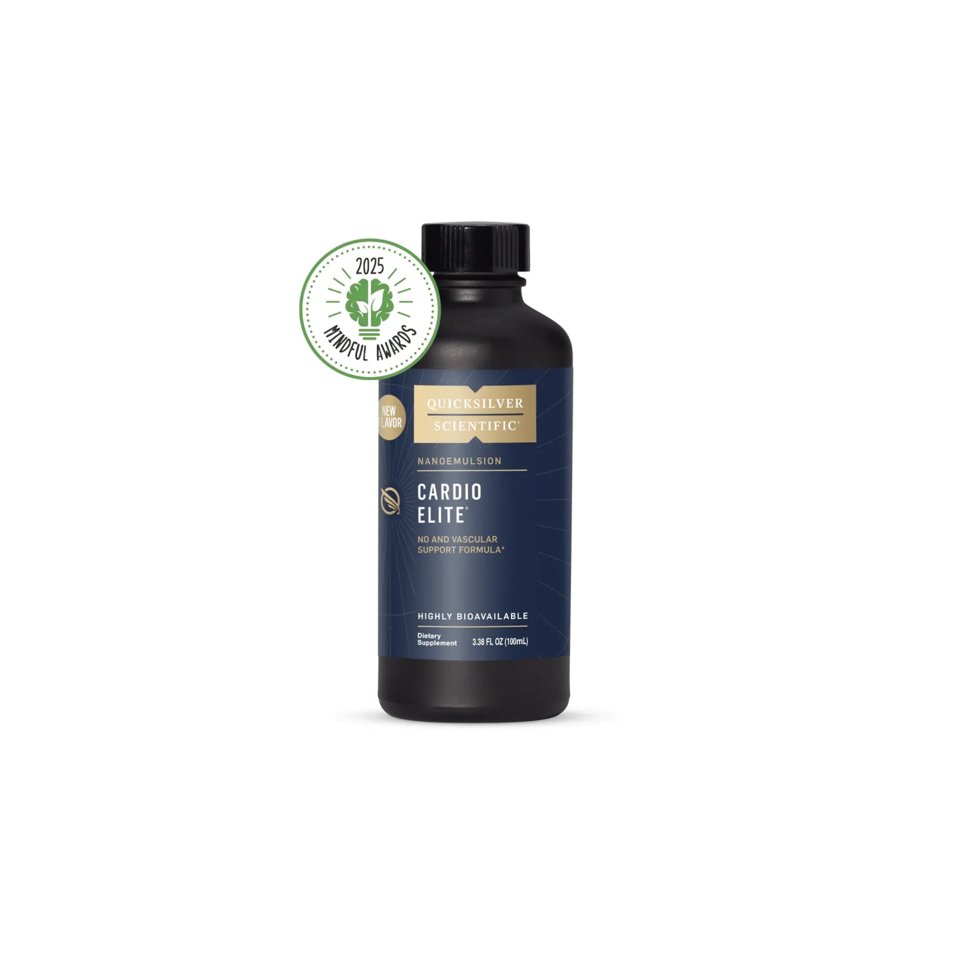 Cardio Elite 100ml by Quicksilver Scientific single supplement bottle front view