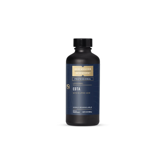 EDTA with R Lipoic Acid bottle liposomal metal detox supplement by Quicksilver Scientific